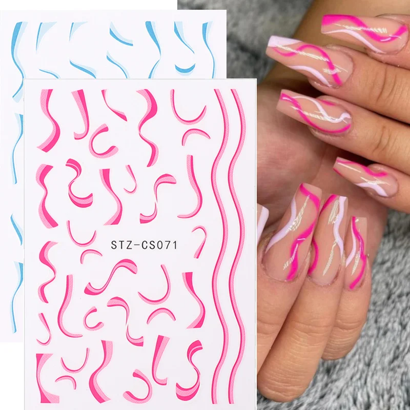 1 шт. абстрактная наклейка для ногтей с принтом в виде коровы | Красота и здоровье