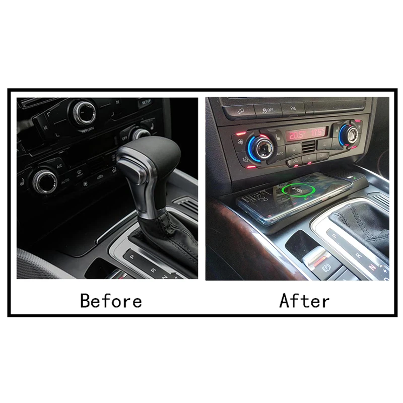 Автомобильное беспроводное зарядное устройство для смартфона Audi A4 B8 B9 Allroad A5 S5 RS5