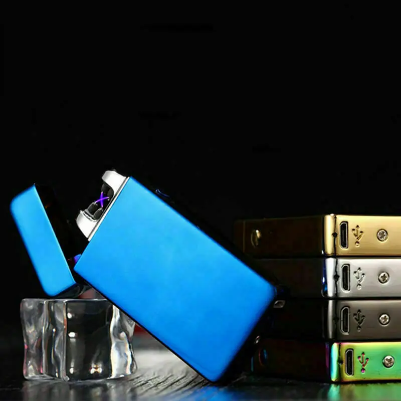 

Metal Double Arc USB Electric Lighter Plasma Windproof Electronic Lighter