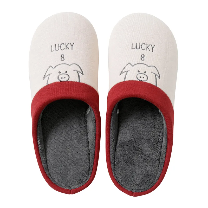 

Women Indoor Slippers Warm Plush Anti Slip Lovers Home Slides 2020 Winter Shoes Woman Men House Floor Cotton Slippers