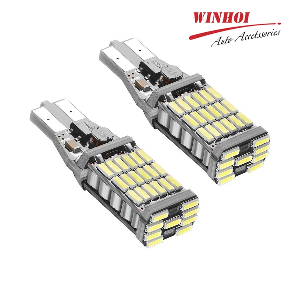 W16W T15 T10 4014 45SMD светодиодный автомобильный купольный светильник лампа для чтения