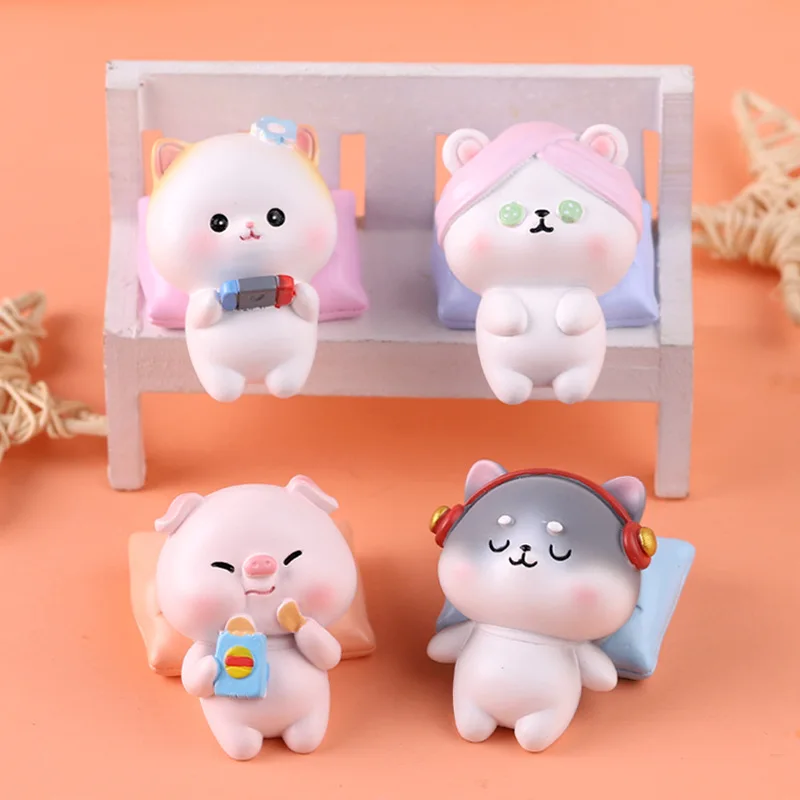 

Small Animal Decoration Creative Bedroom Living Room Resin Embellishments Desktop Supplies Decoration Home Decor