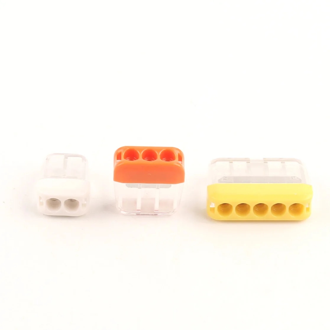 

Mini Quick Wire Splicing Connector Terminal Block 2/3/5 pin Compact Push-in Conductor Wiring Connector AWG 20-14 0.5-2.5mm2