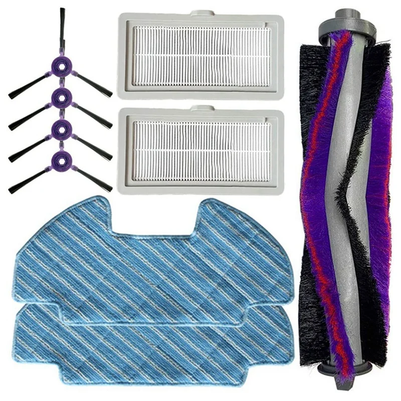 

9 Pieces / Set Roller Side Brush Wipe Filter Replacement for Samsung Powerbot-E VR05R5050WK Vacuum Cleaner Spare Parts