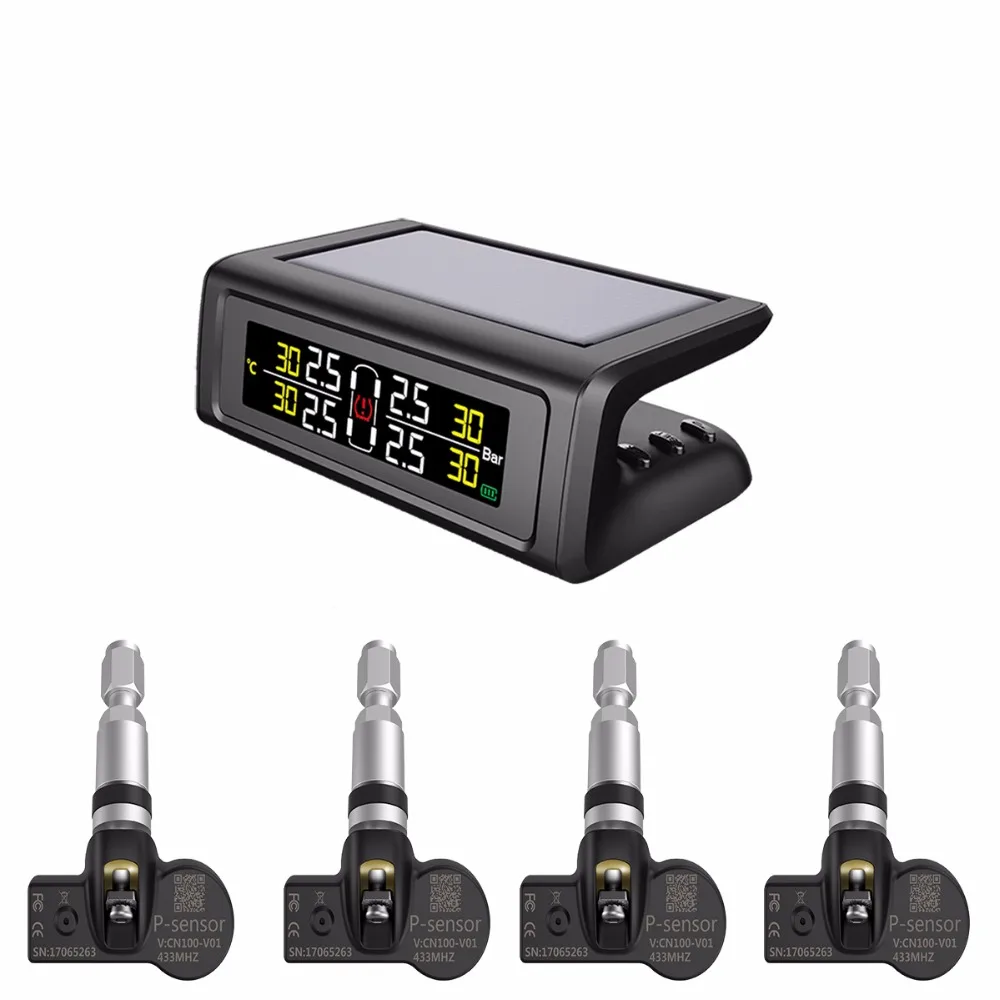 TPMS Factory new product hot selling car solar power internal wireless tire pressure monitoring system