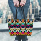 FORUDESIGNS, красочный Африканский племенной узор, 3D принт, брендовый дизайн, женские сумки, винтажная женская большая сумка Bolsa Mujer