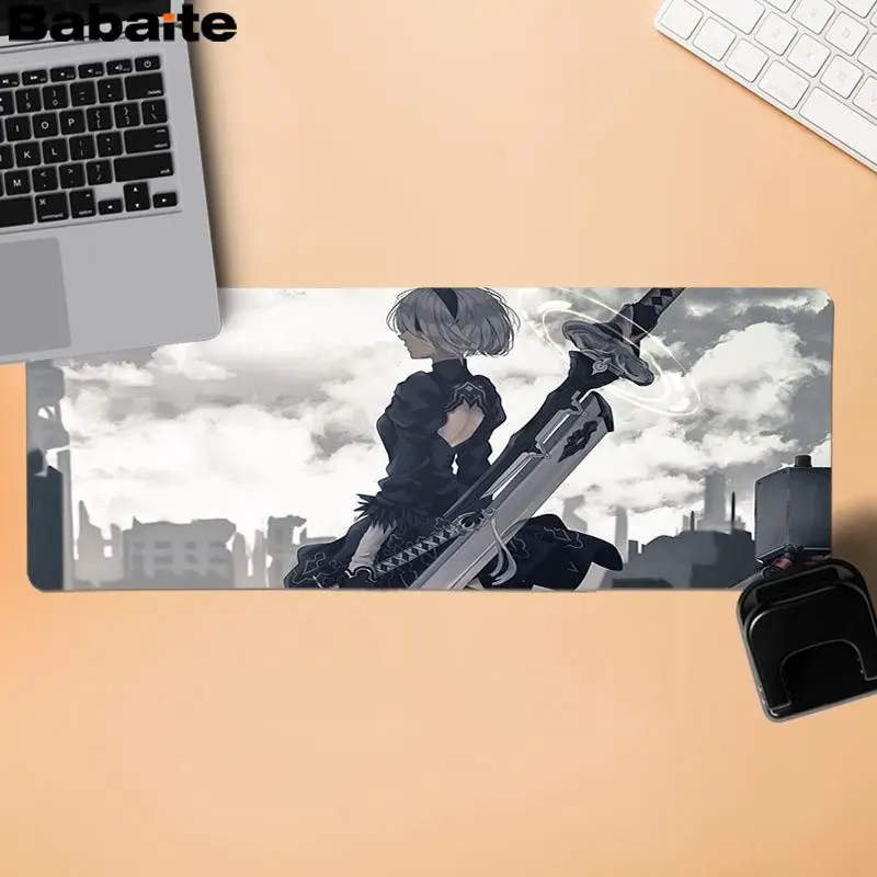 Babaite забавные NieR Automata индивидуальные коврики для мыши компьютерный Аниме Коврик