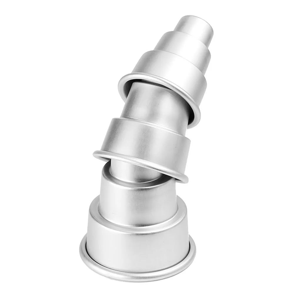 2020 Новый мини трехъярусная кекса Пудинг Форма из алюминиевого сплава съемное дно