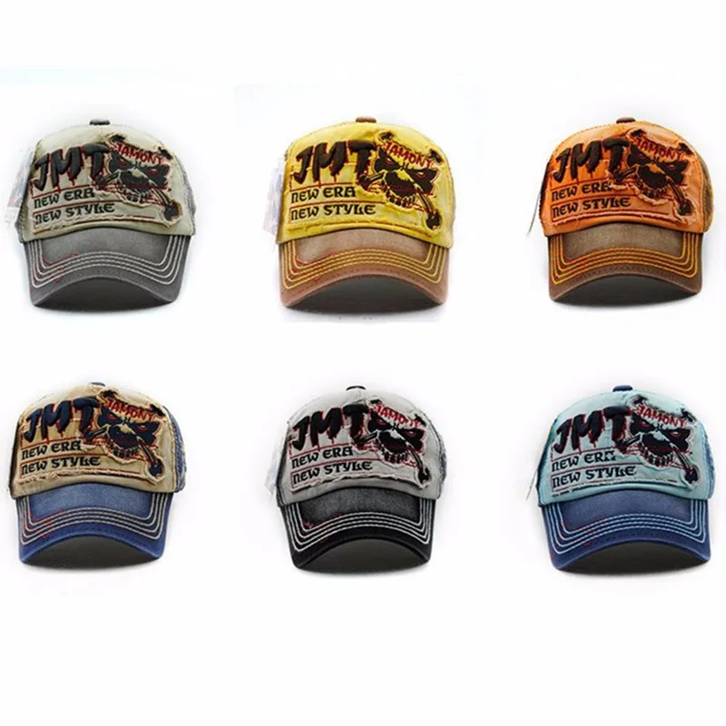 Хлопковая модная кепка с черепом Кепка бейсболка для досуга мужчин Snapback шляпа