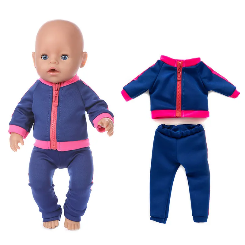 

New lovely 43cm born Baby Doll hooded coat for bebe doll clothes 18 Inch American OG girl Doll jacket girl toys clothes