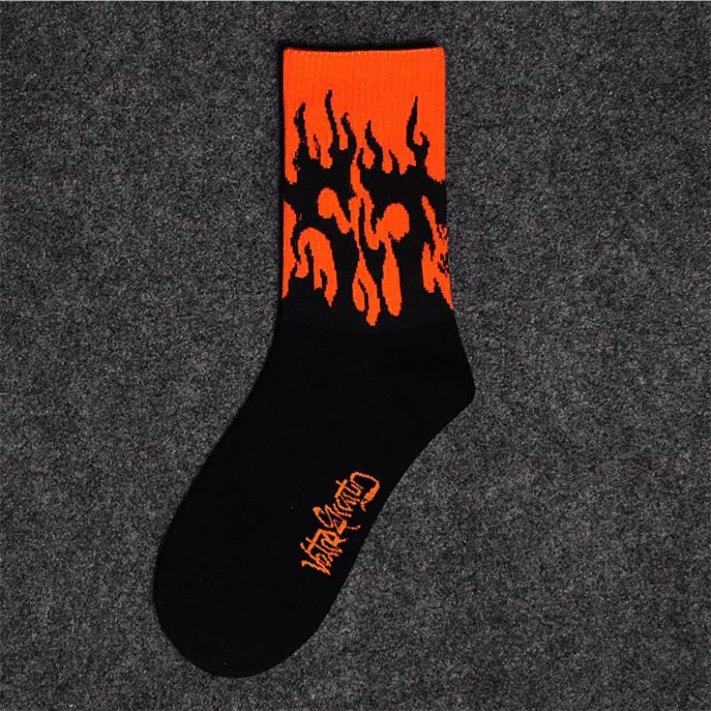 

1 pair Men's and women's socks autumn Breathable ins Korean middle tube tide net red street long socks
