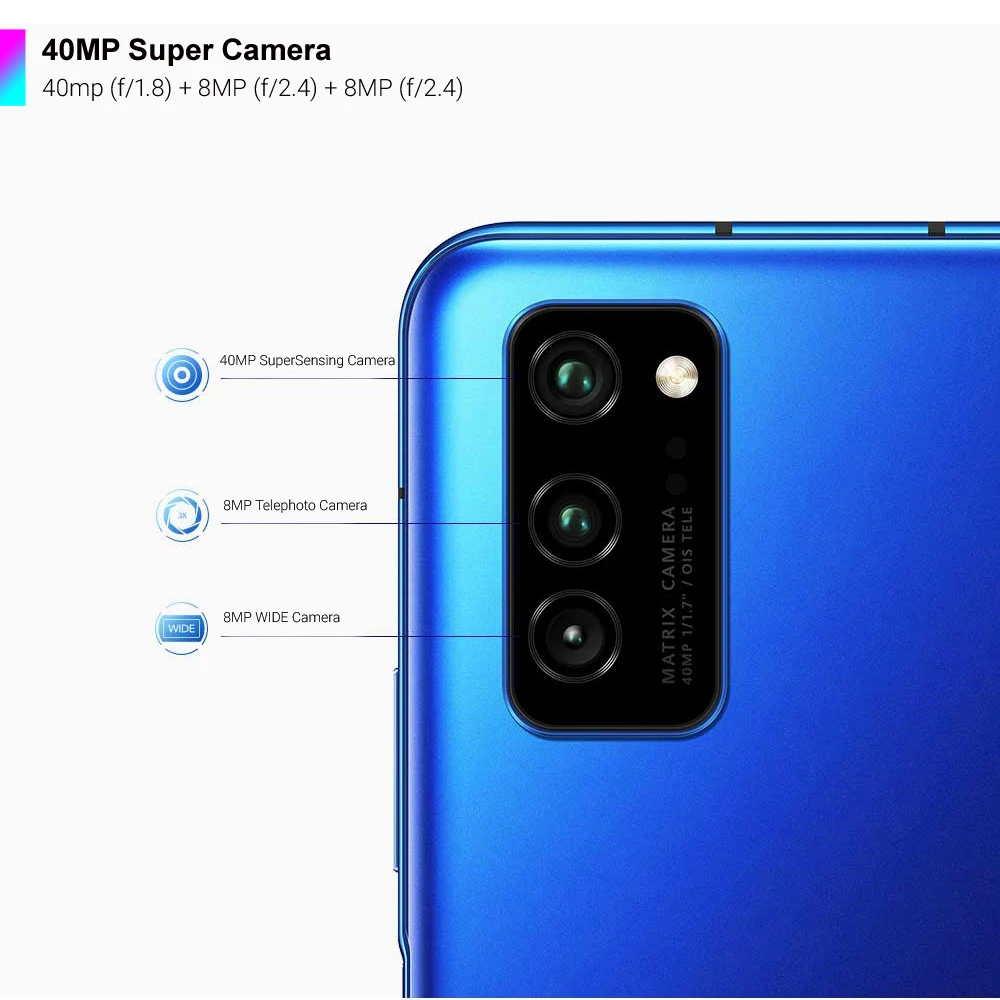 HONOR V30 5G Смартфон NFC 40W Супер зарядка 6 57 дюймов huawei Kirin 990 мобильный телефон NPU 40MP