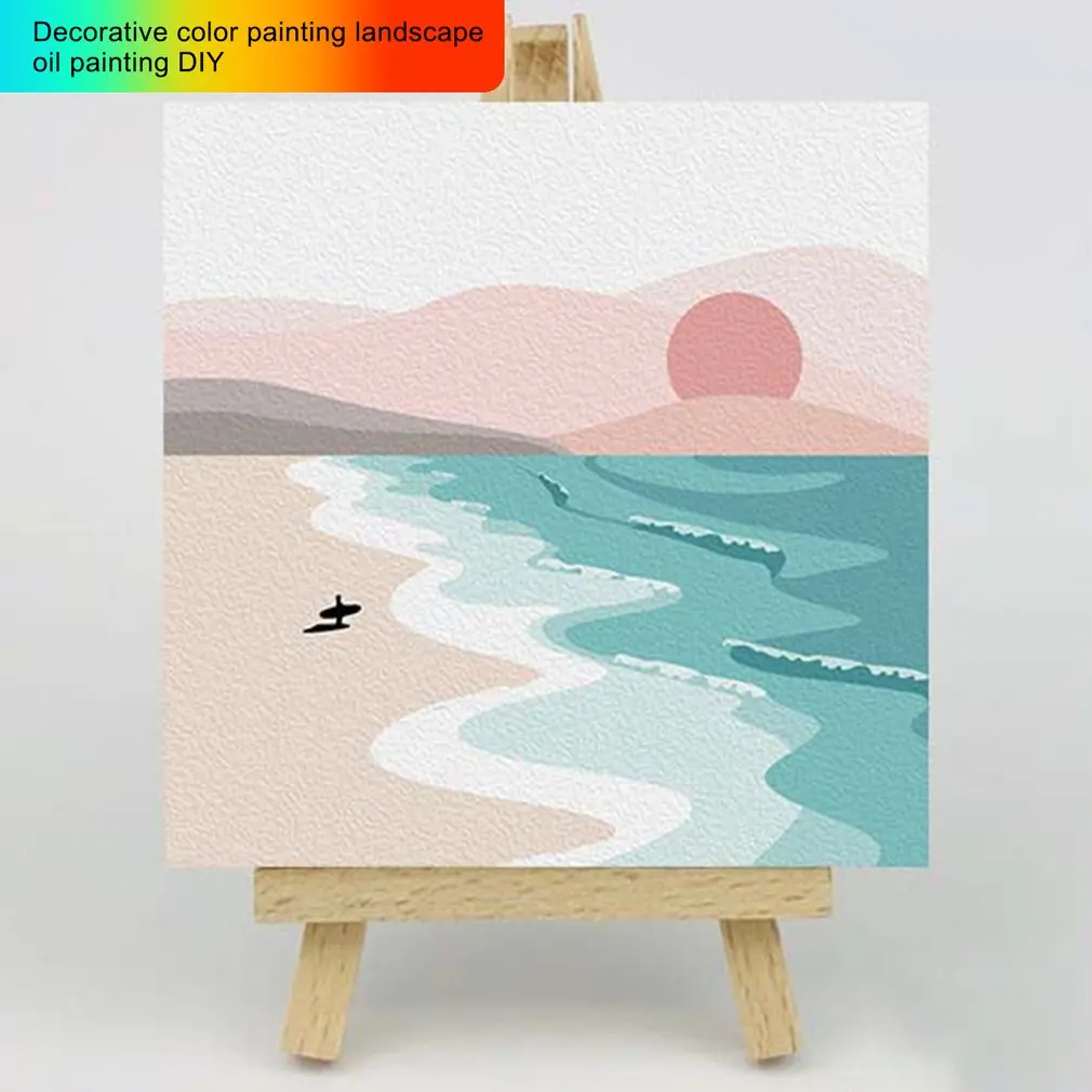 

DIY Digital Oil Painting Children's Painting Hand Painted Cartoon Animation Room Paintings Modern Minimalist Murals