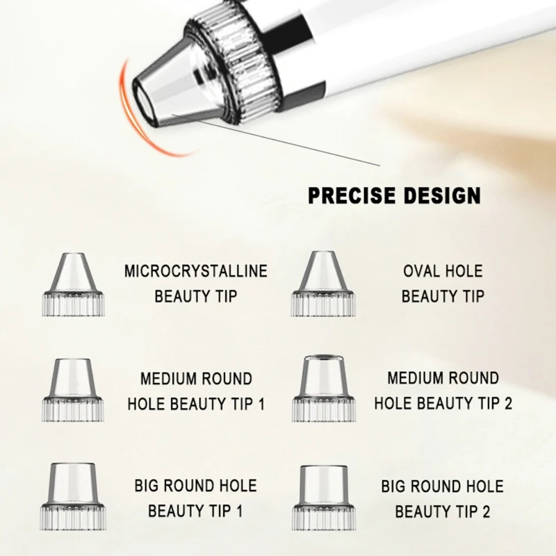 

Blackhead Remover Nose T Zone Pore Vacuum Acne Pimple Removal Vacuum Suction Tool Facial Diamond Dermabrasion Machine Face Clean