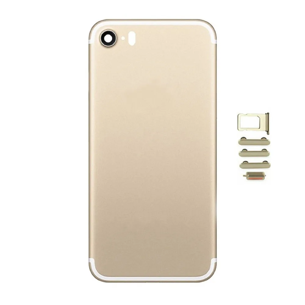 10 шт. высокое качество задняя крышка корпуса для iPhone 7 7 Plus крышка батареи средняя рамка Шасси с боковыми кнопками Sim лоток