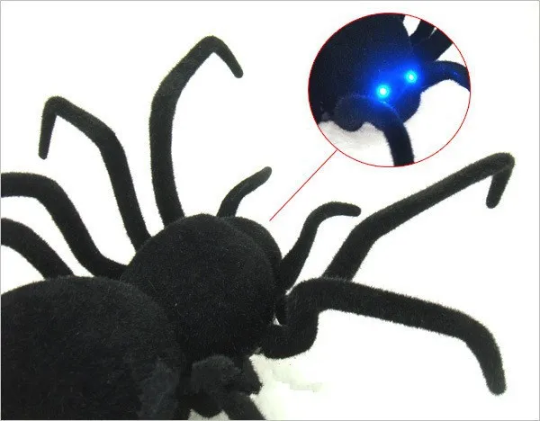 Фото Умный 4CH RC черный паук хитрый розыгрыш страшная игрушка подарок электронный