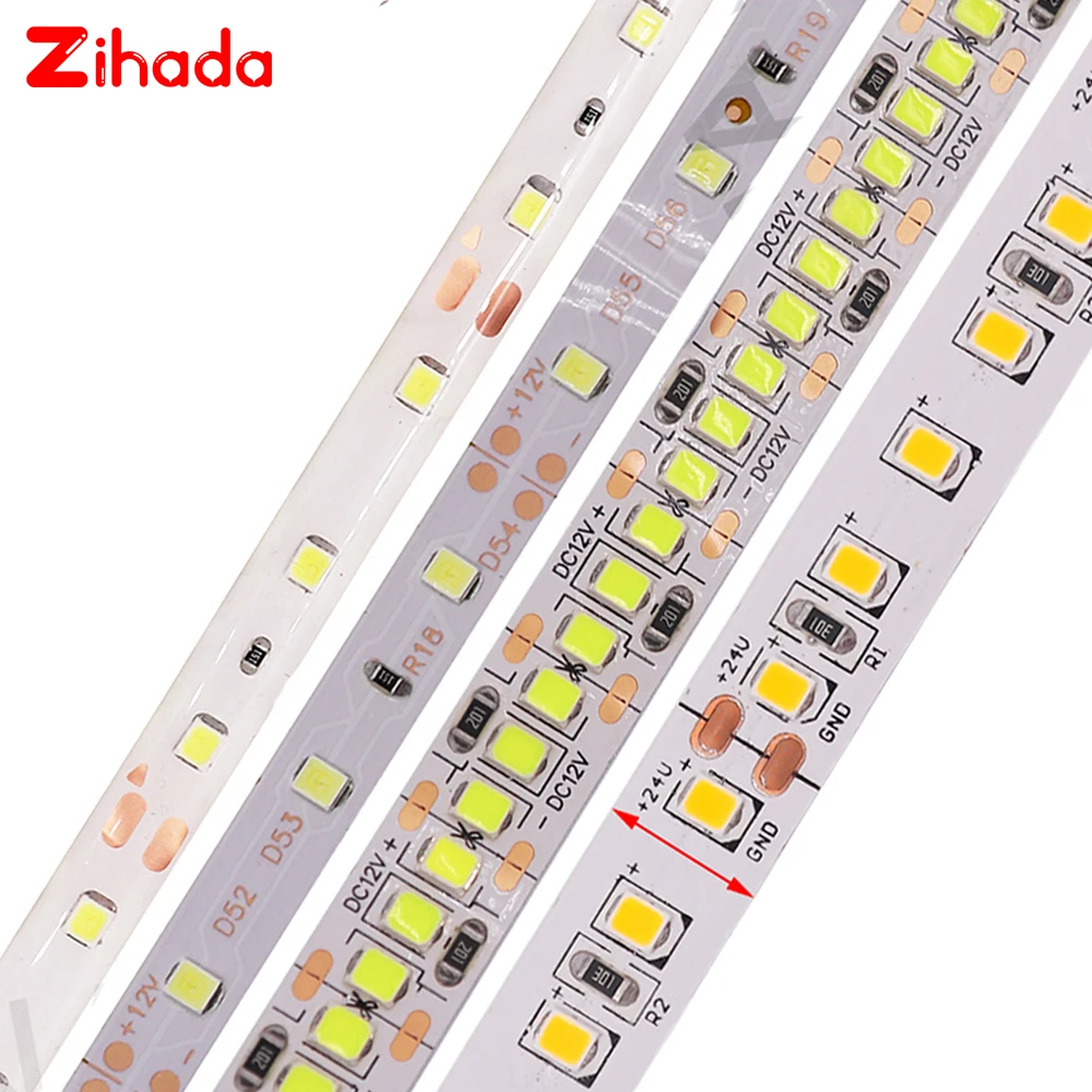 

Гибкая светодиодная лента SMD2835 высокой яркости, 5 м, 60 светодиодов/м, 240 светодиодов/м, 480 светодиодов/м, водонепроницаемая светодиодная лента,...