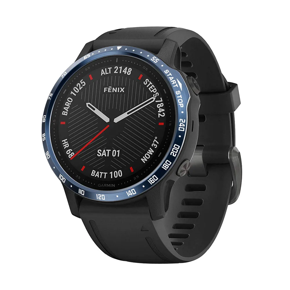 Рамка из сплава для Garmin Fenix 6S/ 6S Pro /6S Сапфировая рамка Стайлинг чехол клейкая