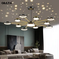 modern led ceiling chandeliers lights for living dining room bedroom home indoor lighting 6 8 10heads fixtures new style lamps