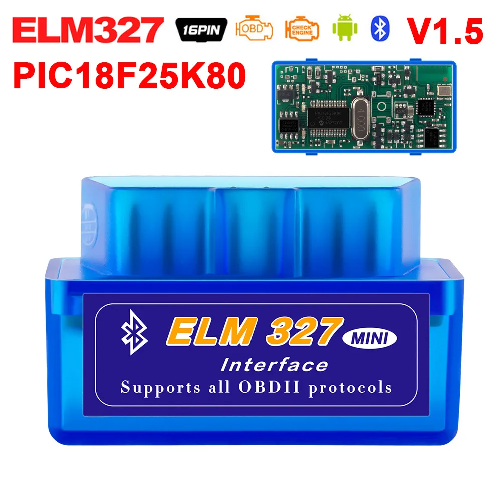 Super Mini ELM327 Bluetooth Firmware V1.5 с PIC1825K80 ЧИПом | Автомобили и мотоциклы
