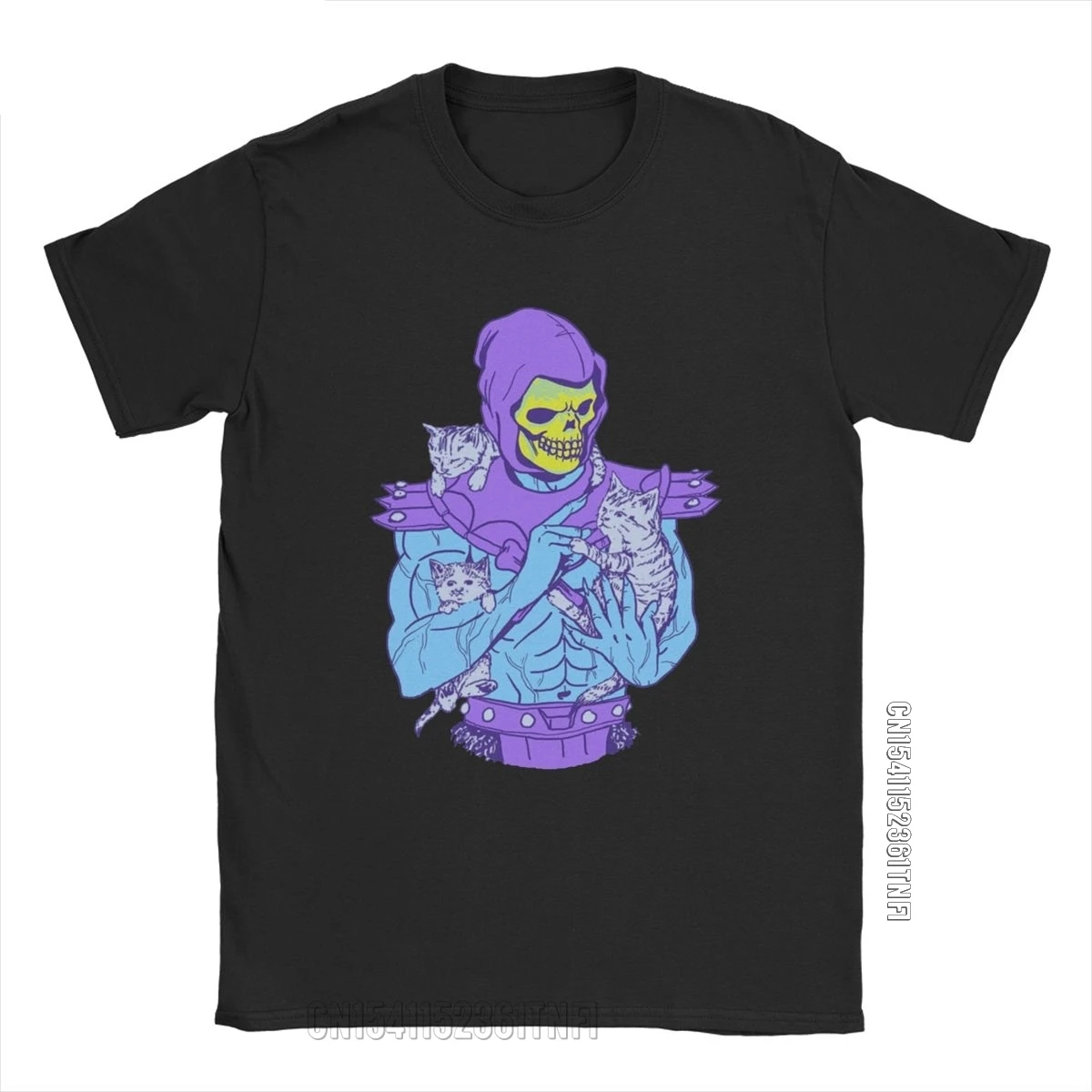 Мужская винтажная футболка из чистого хлопка с круглым вырезом | одежда