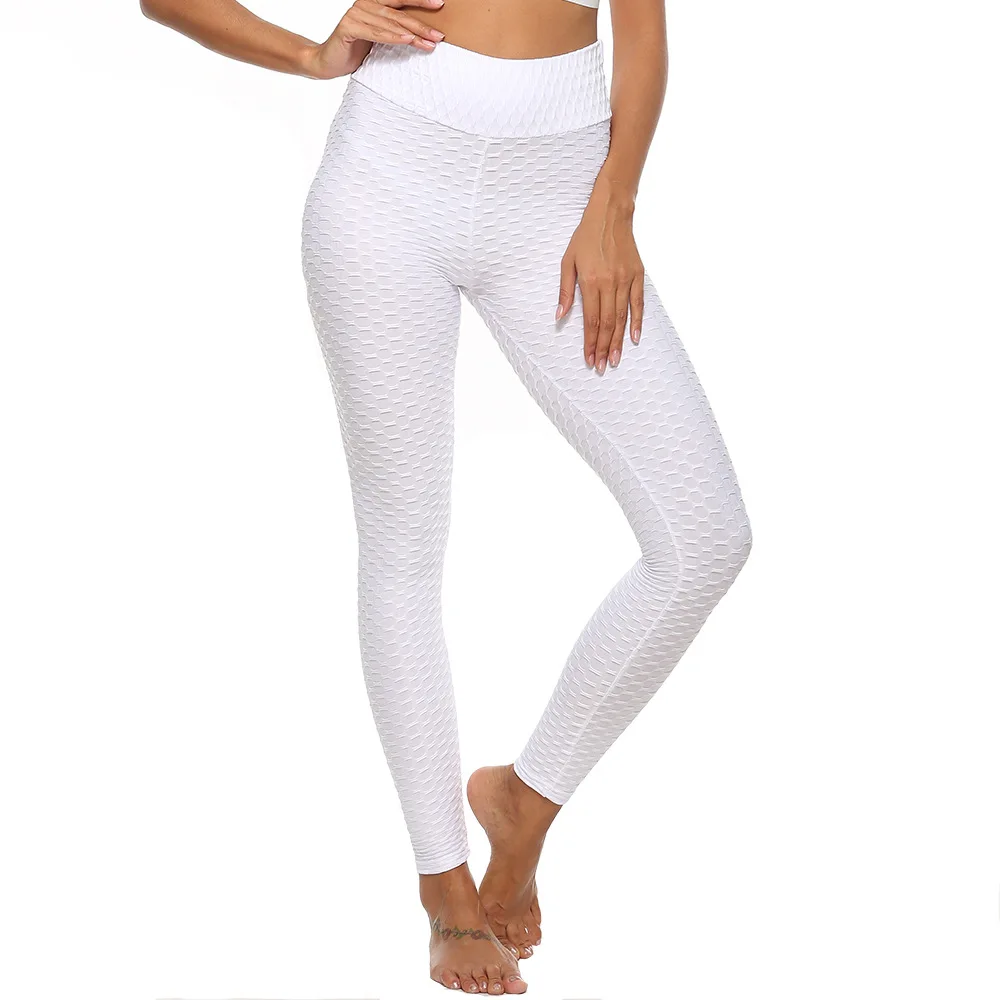 

selling ladies high quality thick jacquard explosion models breathable hip butt sweat absorption sports fitness yo-ga leggings