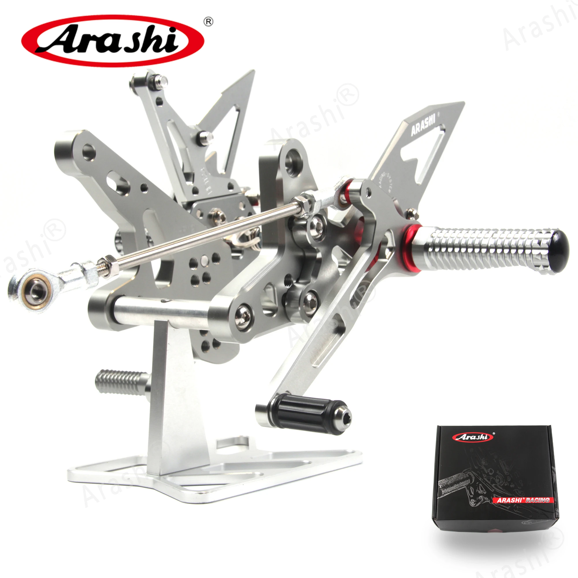 Arashi CNC Регулируемая задняя часть для KAWASAKI Ninja 400 2018 2019 2020 2021 Подножка мотоциклиста