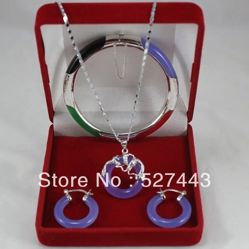 FREE SHIPPING&gt&gt@&gt Wholesale Wonderful Multicolor Jade Circle Dragon Pendants Necklace Earring Bracelet Natural jewelry | Украшения и