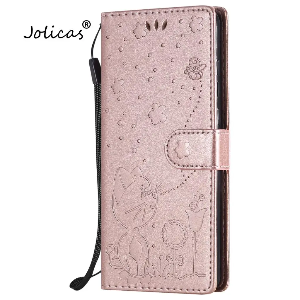 Чехол-Кошелек из искусственной кожи с тиснением 3D для Huawei P20 Защитные чехлы Ascend