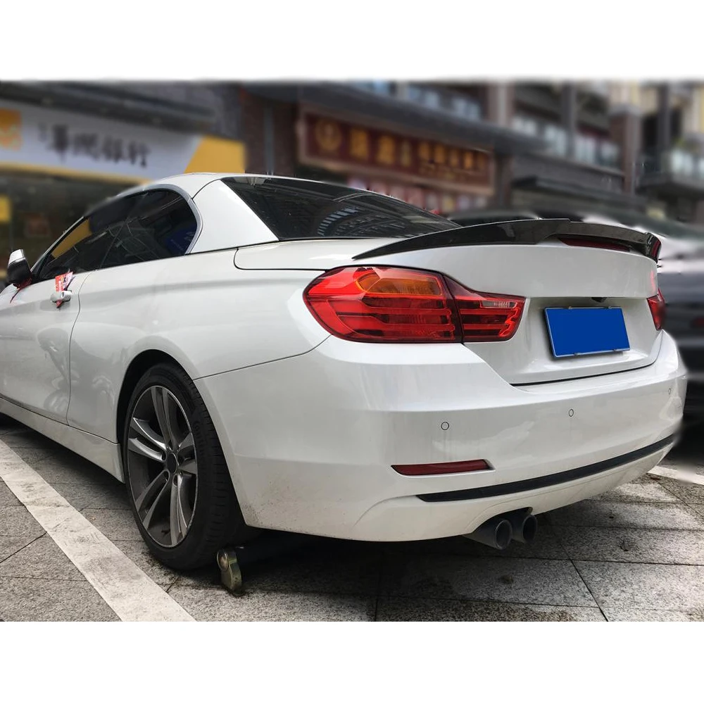 Carbon Fiber Rear Trunk Spoiler for BMW 4 Series F33 F83 M4 Convertible 2014 - 2019 Wing Boot Lid Lip | Автомобили и мотоциклы