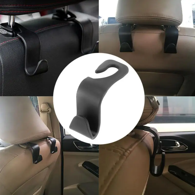 

Car Seat Back Hook Universal Portable Car Accessories Interior Hanger Holder Storage For Car Bag Purse Cloth Decoration Dropship