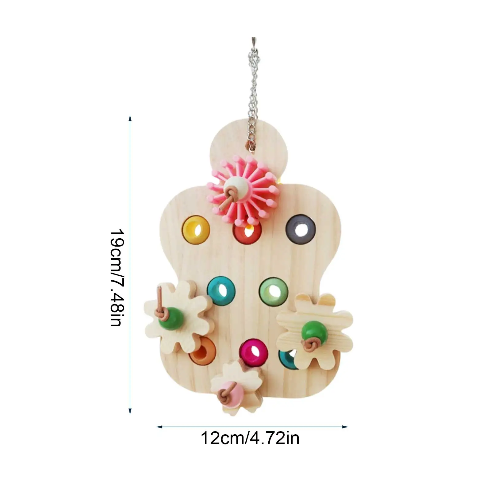 

Bird Toy Wooden Biting Toy Hanging Education Toy Parrot Supplies