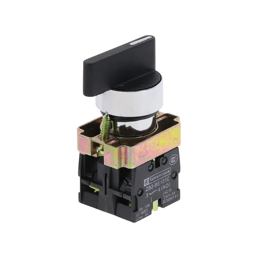 3 позиции 2 № 22 мм поддерживаемый вращающийся выключатель света