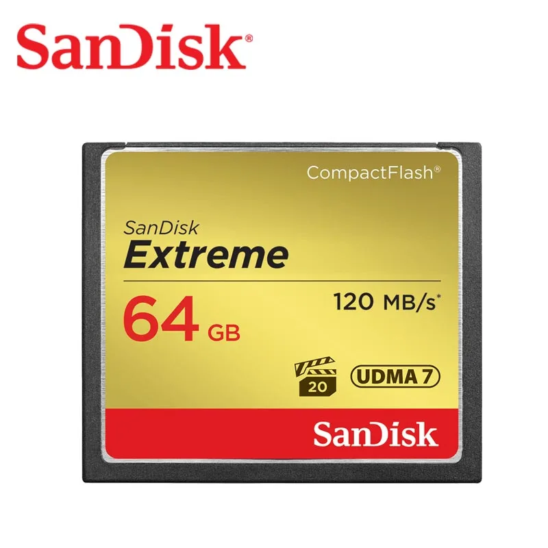 SanDisk extreme PRO карта памяти 32 Гб 64 128 ГБ 120 м/с CF высокоскоростная Компактная флеш для