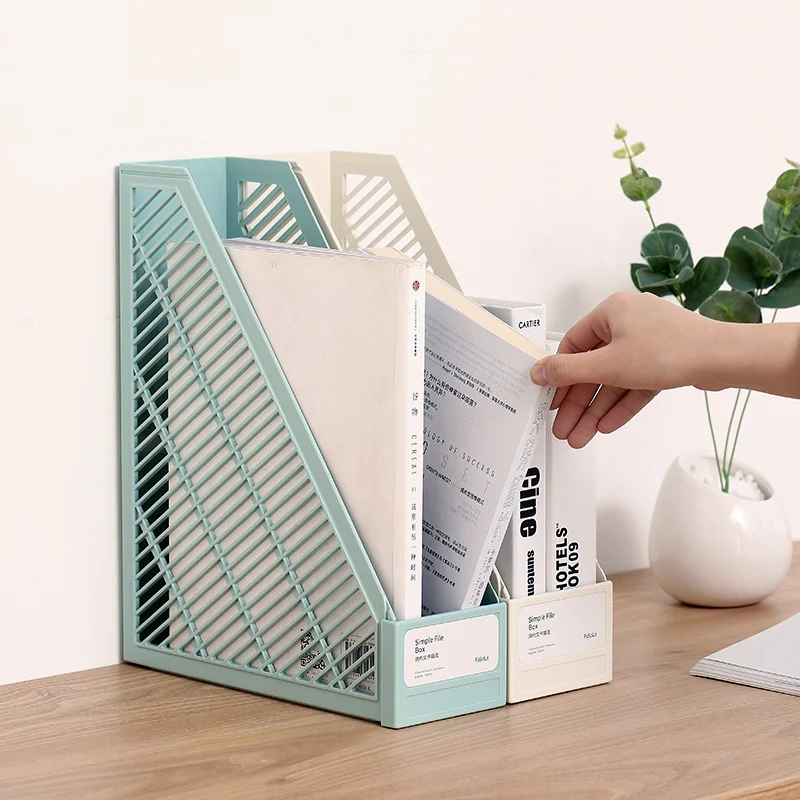 Офисная стойка для хранения информации Настольная книжная полка стеллаж файлов