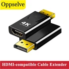 4K HD штекер-гнездо HDMI-совместимый разъем Ethernet-Кабель DP-HDMI-совместимый адаптер HDMI-совместимый с VGA RJ45 конвертер