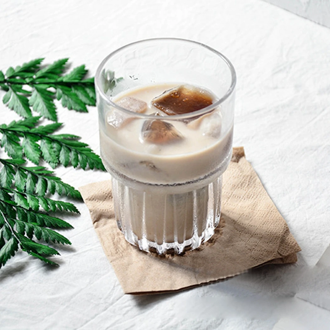 

Kitchen Water Glass Cup Transparent Tea Coffee Mug Ice Beer Cup Heat Resistant Insulated Glass Cup Creative Milk Juice Mug