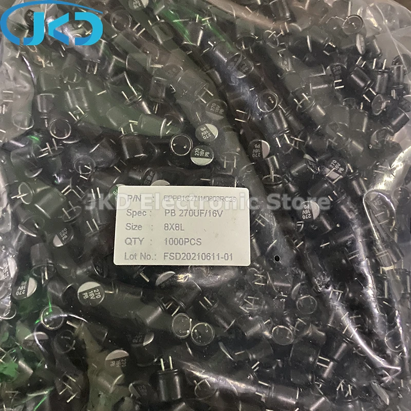 Бесплатная доставка 10 шт. 270 мкФ 16 В 8x8 мм супер низкий ESR 16 В мкФ для материнской платы VGA твердый конденсатор только хорошего качества