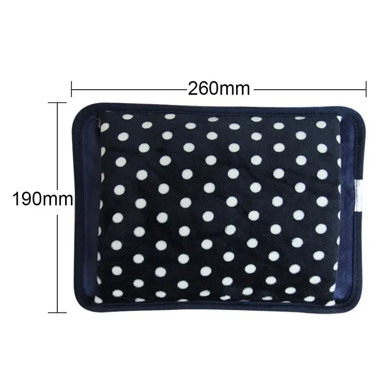 

Winter Safety Hot Water Bottle Electric Rechargeable Heat Water Bag Hand Warmer Explosion Proof Velvet Hot-water Bag EU Plug