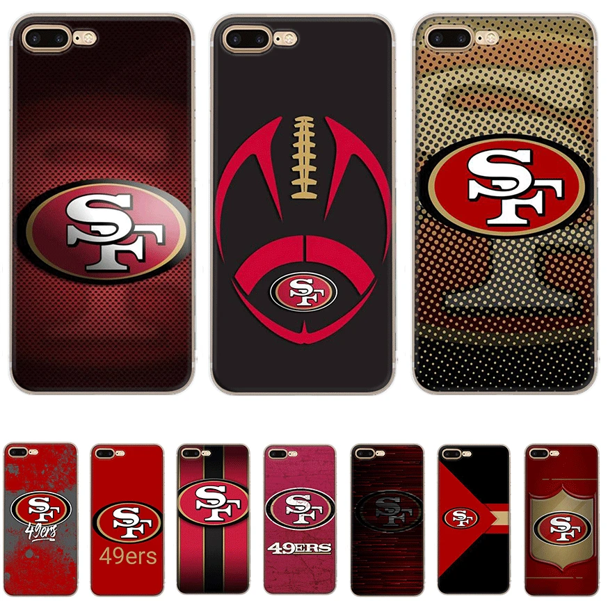 Чехол для мобильного телефона iPhone Apple XR X XS Max 6 6s 7 8 P Lus 5 5S SE Shell San Francisco 49ers защита Мода