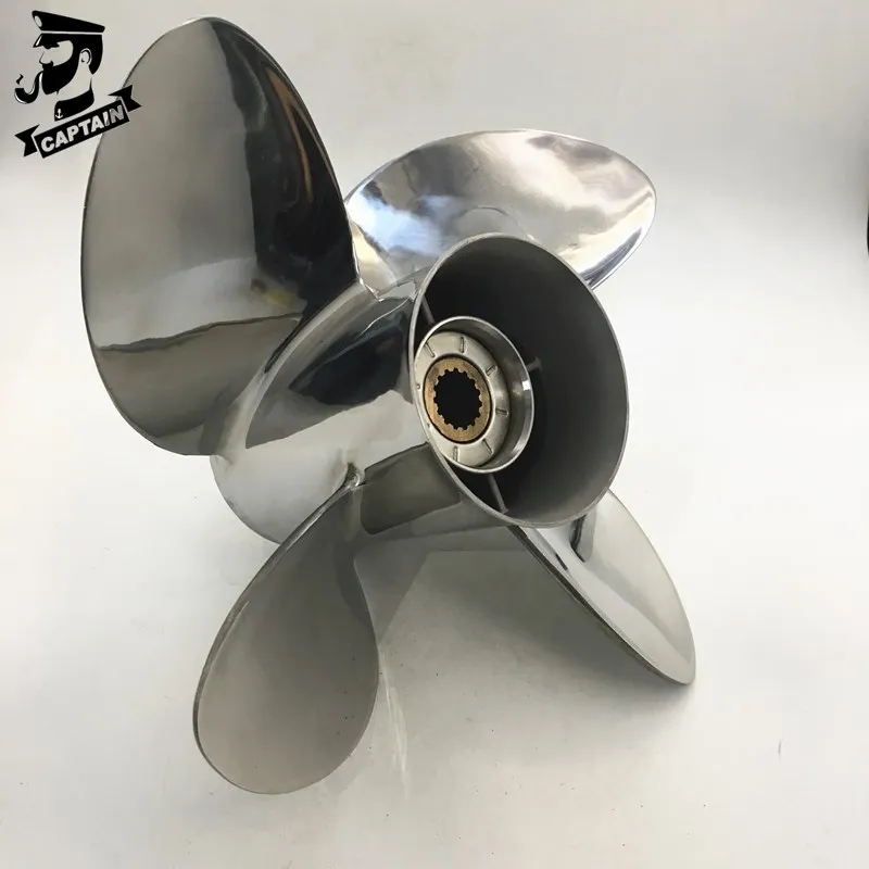 Подвесной Двигатель Captain Propeller 13x19 4 лезвия Yamaha F75 80HP 85HP 90HP F90 F100 из нержавеющей