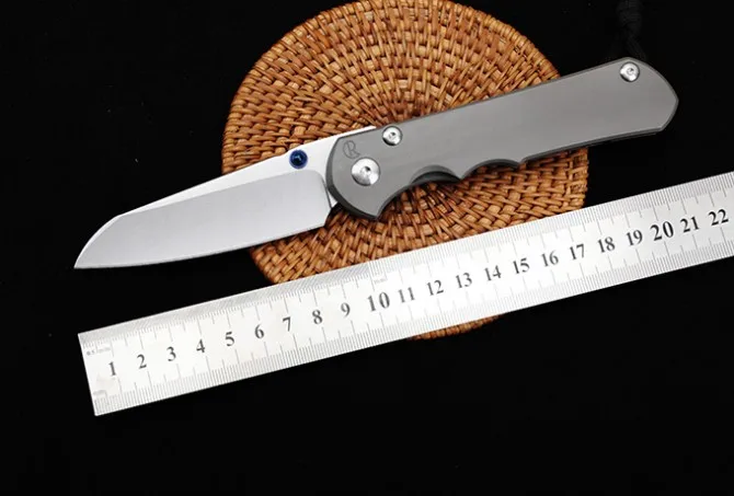 Creativity High Quality Titanium Alloy Tactical Folding Knife S35vn Blade Stone Washing Outdoor Camping Defense Pocket Knife enlarge