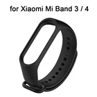 Ремешок для Xiaomi Mi Band 3, 4, силиконовый ремешок для часов на xiaomi3, xiaomi4, Xiaomi Mi Band 3, Band 4, браслет
