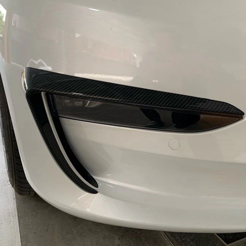 

NEW-Front Fog Light Trim Cover for Tesla Model 3 2017 2018 2019 2020
