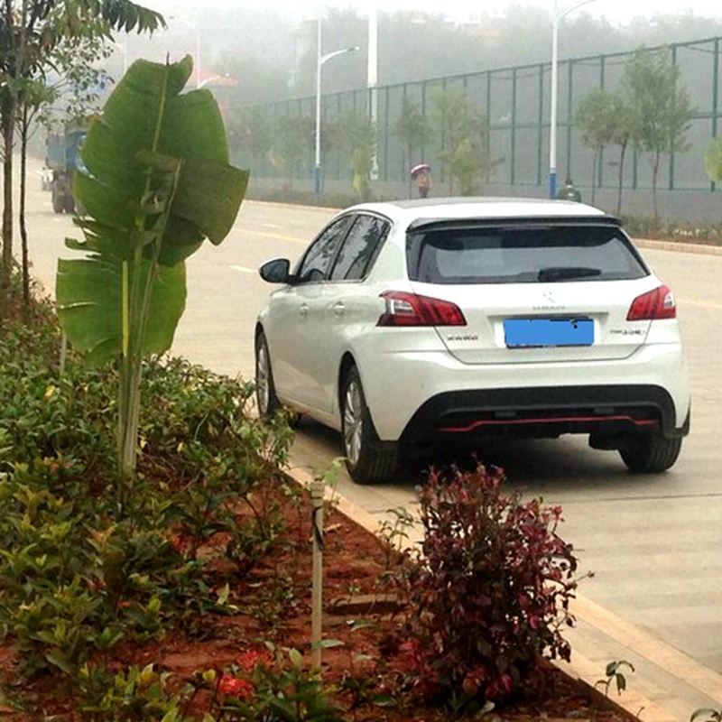 Для Пежо 308 спойлер высокое качество АБС пластик автомобильное украшение в виде