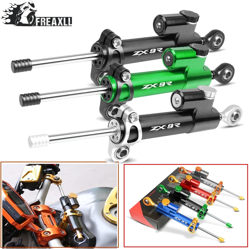 Motorcycle Steering Damper Stabilizer Linear Reversed Safety Control For Kawasaki Ninja ZX-9R ZX900 1998-2003 ZX9R ZX 9R 9 R 900 |