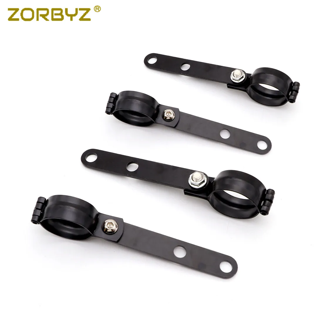 ZORBYZ черный Регулируемый металлический кронштейн для вилки 34 60 мм Harley Cafe Racer Bobber