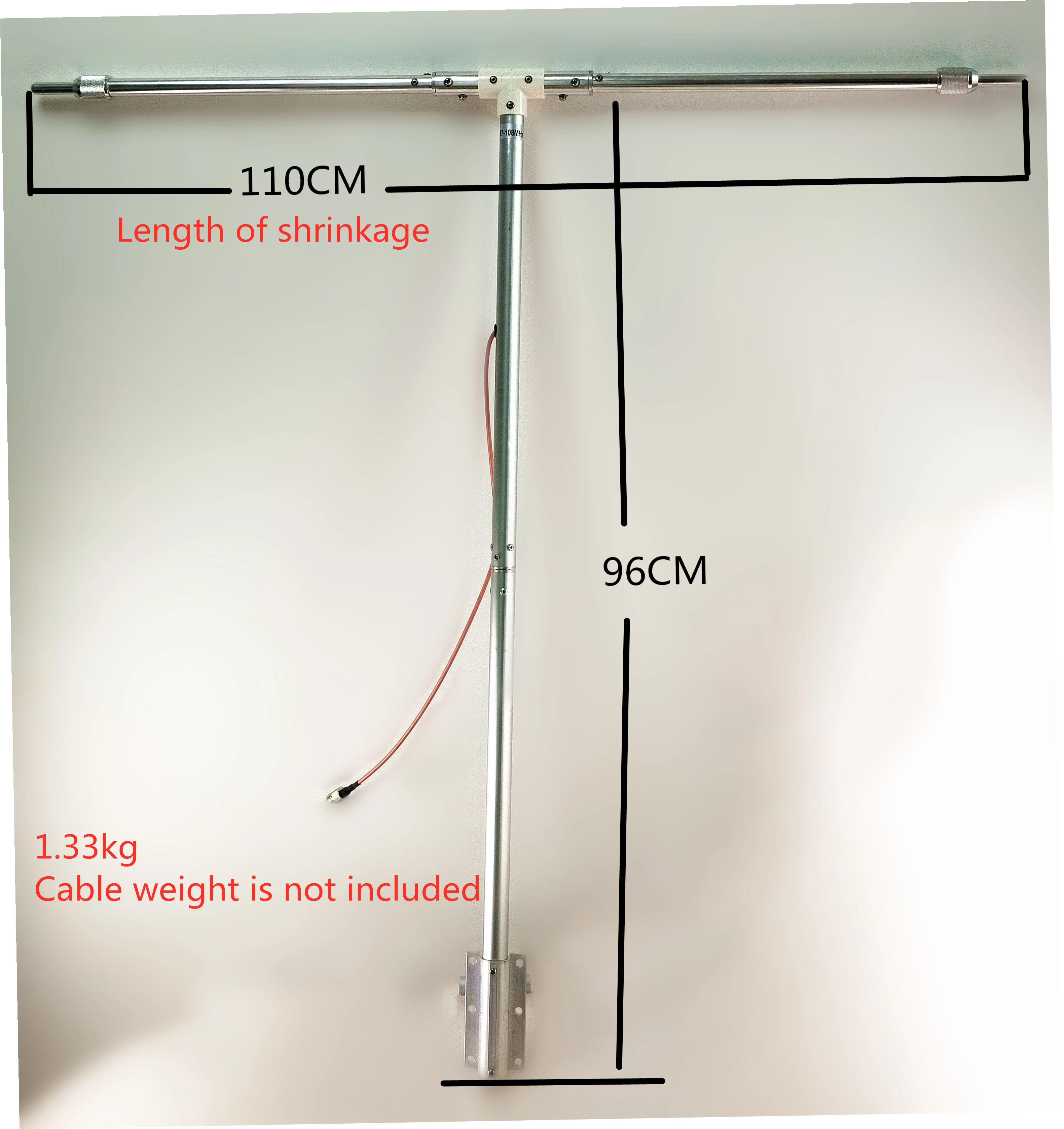 Новая Полуволновая симметричная дипольная антенна FM Регулируемая частота 88-108