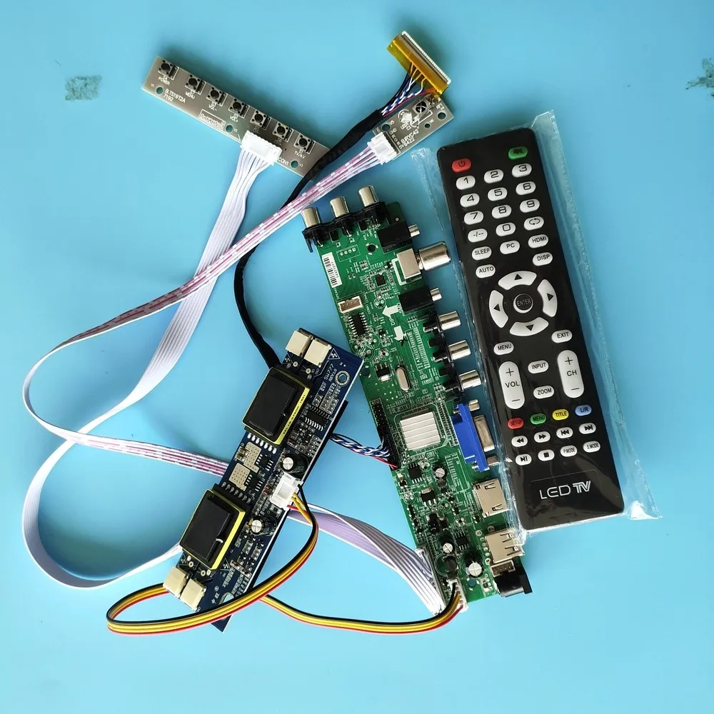 

Kit For LM215WF1-TLF1/LM215WF1-TLG1 HDMI USB LVDS screen Panel digital DVB-C AV 1920X1080 4 CCFL controller board 30pin 21.5"