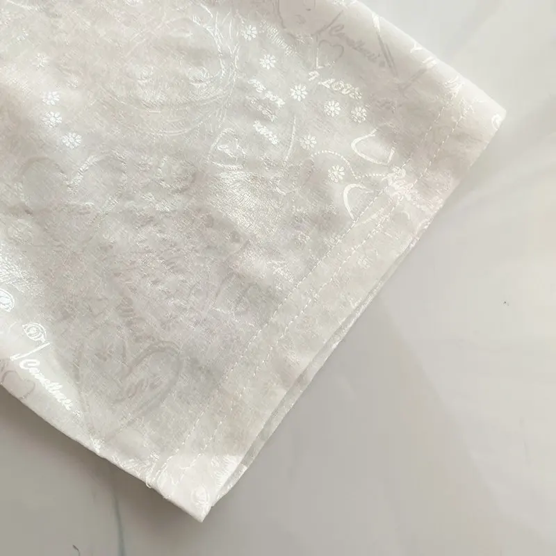 

Japanese Summer Casual Tees Hip-hop Letter Print Short-sleeved Vintage Tops Shining Harajuku T-shirt